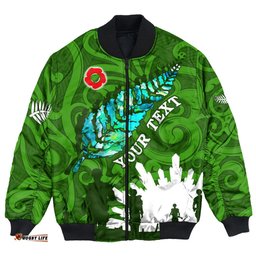 Custom New Zealand Anzac Walking In The Sun Bomber Jacket