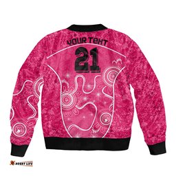 Custom Sydney Sixers Cricket Bomber Jacket The Fourth Time Champions Aboriginal