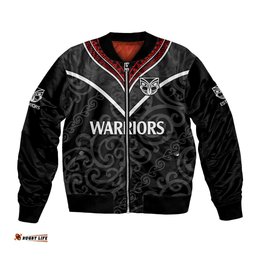 New Zealand Warriors Rugby Bomber Jacket Proud to Maori Warriors