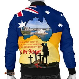 Anzac Day Men's Bomber Jacket - Today's Peace Is Yesterday's Sacrifice