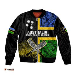 Australian South Sea Islanders Flag Style Bomber Jacket