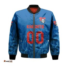 Newcastle Knights Bomber Jacket Logo Sport Ombre - NRL