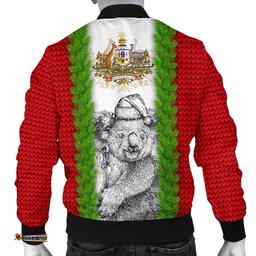 Custom Australia Christmas Men's Bomber Jacket - Merry Christmas Koala