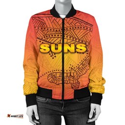 Gold Coast Bomber Jacket Suns Simple Indigenous For Women