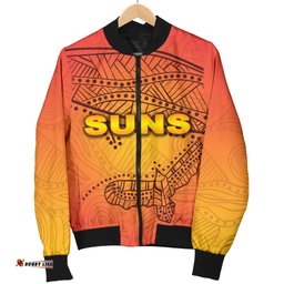 Gold Coast Bomber Jacket Suns Simple Indigenous For Women