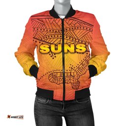 Gold Coast Bomber Jacket Suns Simple Indigenous For Women