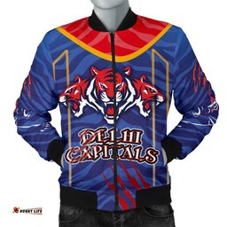 India Premier Men Bomber Jacket Cricket Delhi Capitals Version DC