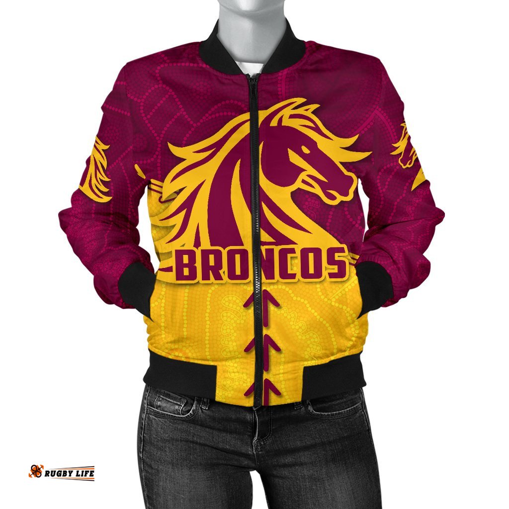 Broncos Bomber Jacket For Women Brisbane Aboriginal