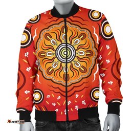 Aboriginal Men's Bomber Jacket - Indigenous Art Patterns Ver01