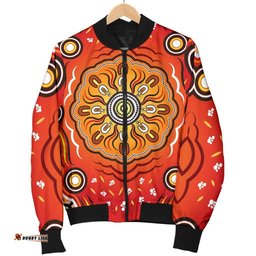 Aboriginal Men's Bomber Jacket - Indigenous Art Patterns Ver01