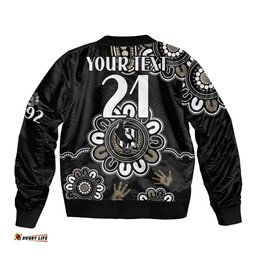 Custom Personalised AFL Collingwood Magpies Football Magpies 1892 Bomber Jacket