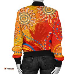 Suns Women Bomber Jacket Sun Indigenous Gold Coast