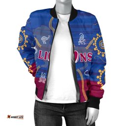 Brisbane Women's Bomber Jacket Proud Lions Simple