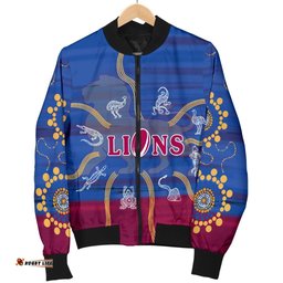 Brisbane Women's Bomber Jacket Proud Lions Simple