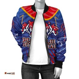 India Premier Women Bomber Jacket Cricket Delhi Capitals Version DC