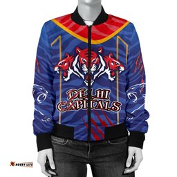 India Premier Women Bomber Jacket Cricket Delhi Capitals Version DC