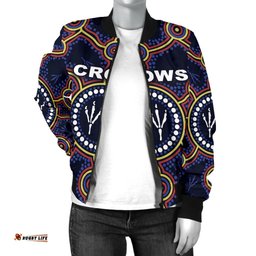 Adelaide Women Bomber Jacket Indigenous Crows Footprint