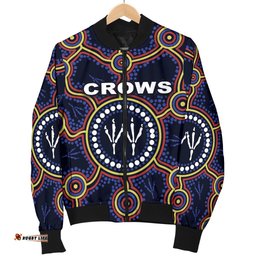Adelaide Women Bomber Jacket Indigenous Crows Footprint
