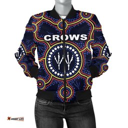 Adelaide Women Bomber Jacket Indigenous Crows Footprint