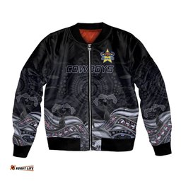 Custom Cowboys Rugby Bomber Jacket The Starry Night Indigenous