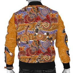 Bomber Jackets - Aboriginal Patterns Jacket Animal Art - Men