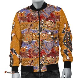 Bomber Jackets - Aboriginal Patterns Jacket Animal Art - Men
