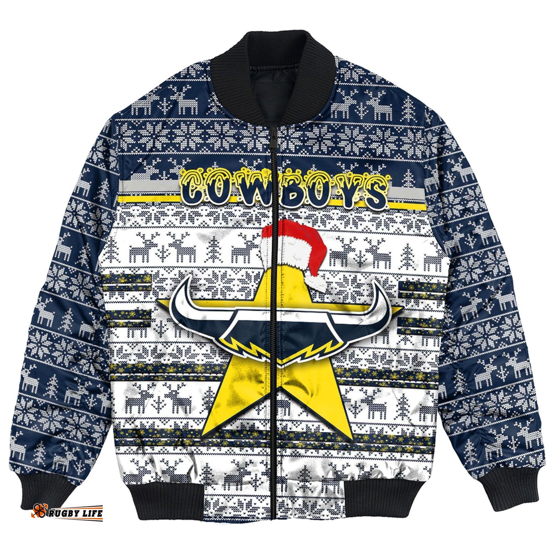 North Queensland Cowboys Christmas Bomber Jackets