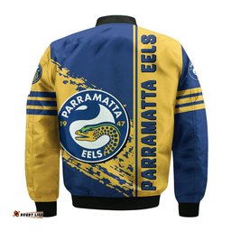 Parramatta Eels Bomber Jacket Quarter Style - NRL