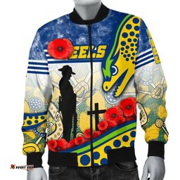 Eels Rugby Men's Bomber Jacket Indigenous Anzac Day