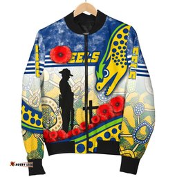 Eels Rugby Men's Bomber Jacket Indigenous Anzac Day