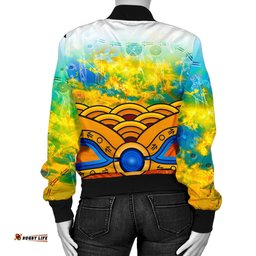 Aboriginal Women's Bomber Jacket, Australia Kangaroo Sky