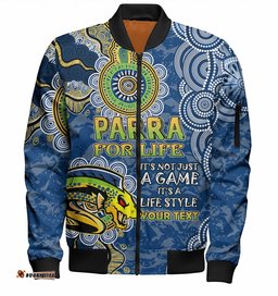 Australia Parramatta Custom Bomber Jacket - Run To Parradise Bomber Jacket