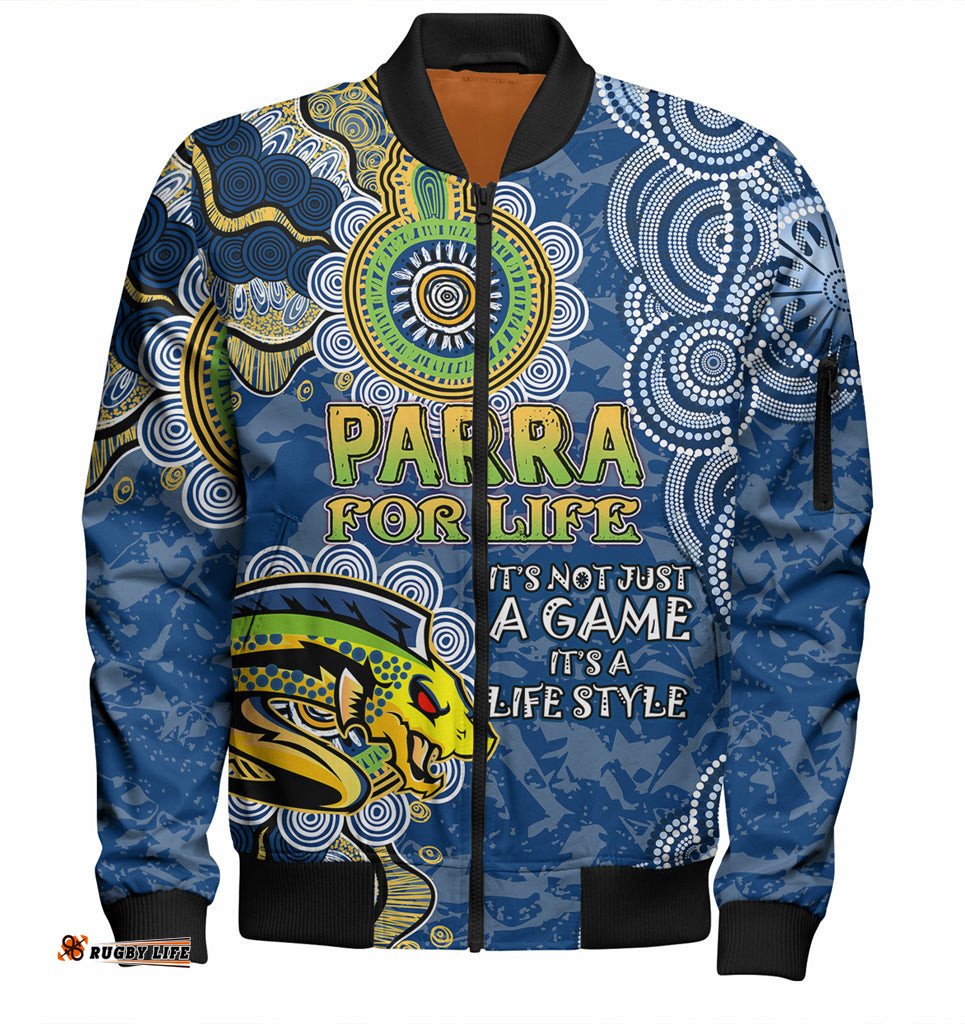 Australia Parramatta Custom Bomber Jacket - Run To Parradise Bomber Jacket