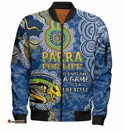 Australia Parramatta Custom Bomber Jacket - Run To Parradise Bomber Jacket