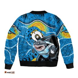 Sharks Mascot NRL Bomber Jacket NAIDOC