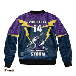 Custom Australia Day Storm Bomber Jacket NRL 2024 Sydney Opera House With Map