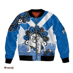 NRL Canterbury-Bankstown Bulldogs Rugby Berries 1935 Aboriginal Bomber Jacket