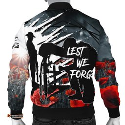Anzac Day Men's Bomber Jacket - The Spirit of Anzac