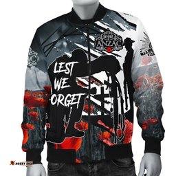 Anzac Day Men's Bomber Jacket - The Spirit of Anzac