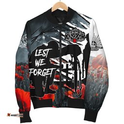 Anzac Day Men's Bomber Jacket - The Spirit of Anzac