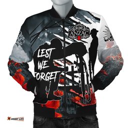 Anzac Day Men's Bomber Jacket - The Spirit of Anzac