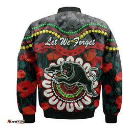 Panthers Rugby ANZAC Bomber Jacket Camouflage Poppy