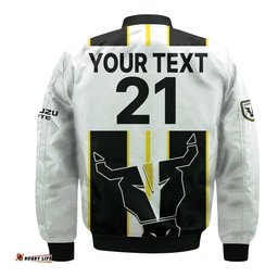 Custom Personalised Macarthur Soccer Bomber Jacket Bulls Mascot