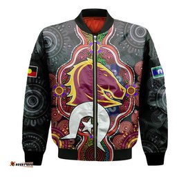 Custom Personalised Broncos Rugby NAIDOC Week Bomber Jacket Indigenous