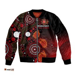 Australia Indigenous Rugby Bomber Jacket All Stars Aboriginal Turtle