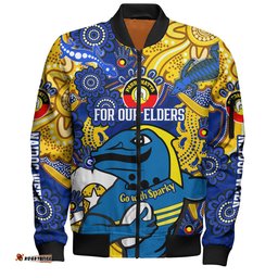 Australia Parramatta Naidoc Week Custom Bomber Jacket - For Our Elders Go With Sparky Bomber Jacket