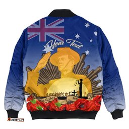 Custom Australia Anzac Day Soldier Salute Bomber Jacket