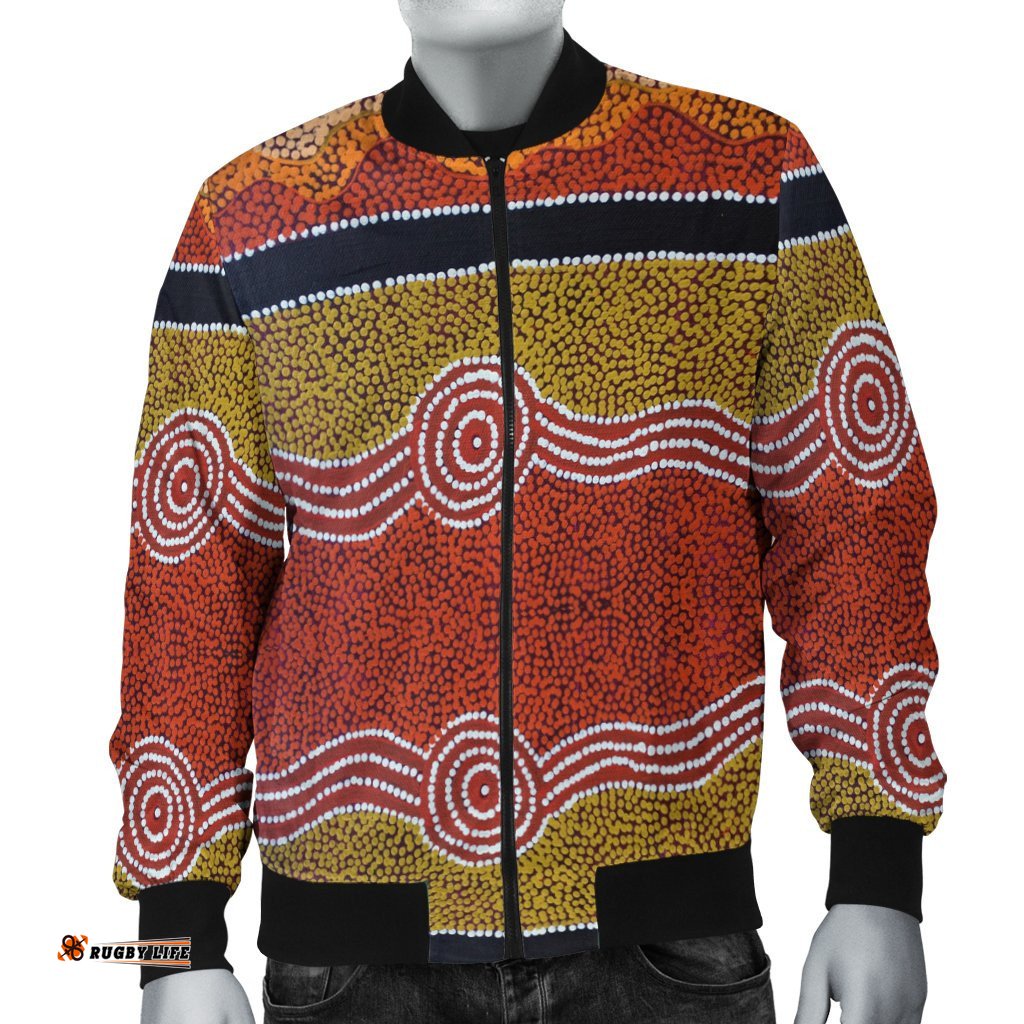 Bomber Jacket - Aboriginal Dot Style