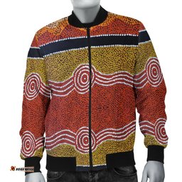 Bomber Jacket - Aboriginal Dot Style