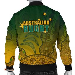 Australia Men's Bomber Jacket, Aboriginal Australian Rugby Jacket